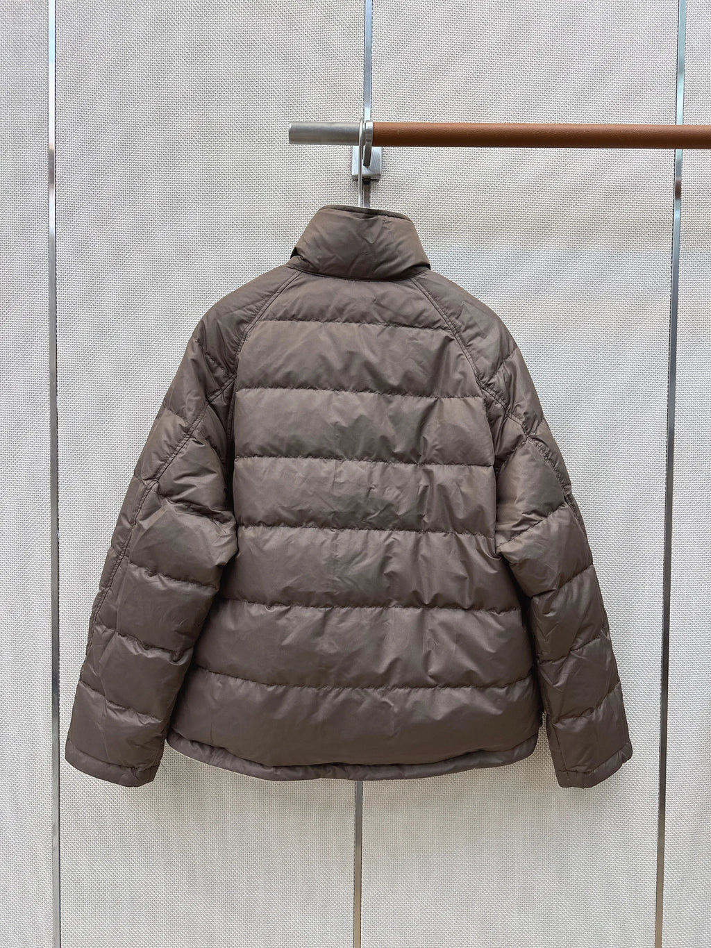 Veste femme en cachemire et duvet à col montant – CLEVI Paris
