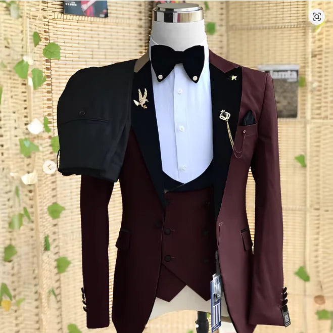 Costume homme 3 pièces à revers – CLEVI Paris