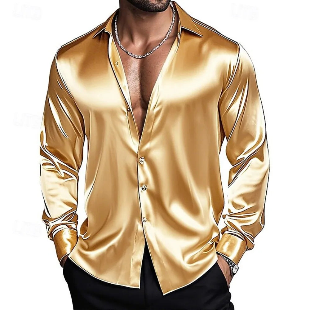 Chemise Homme Unie en Soie et Rayonne – CLEVI Paris