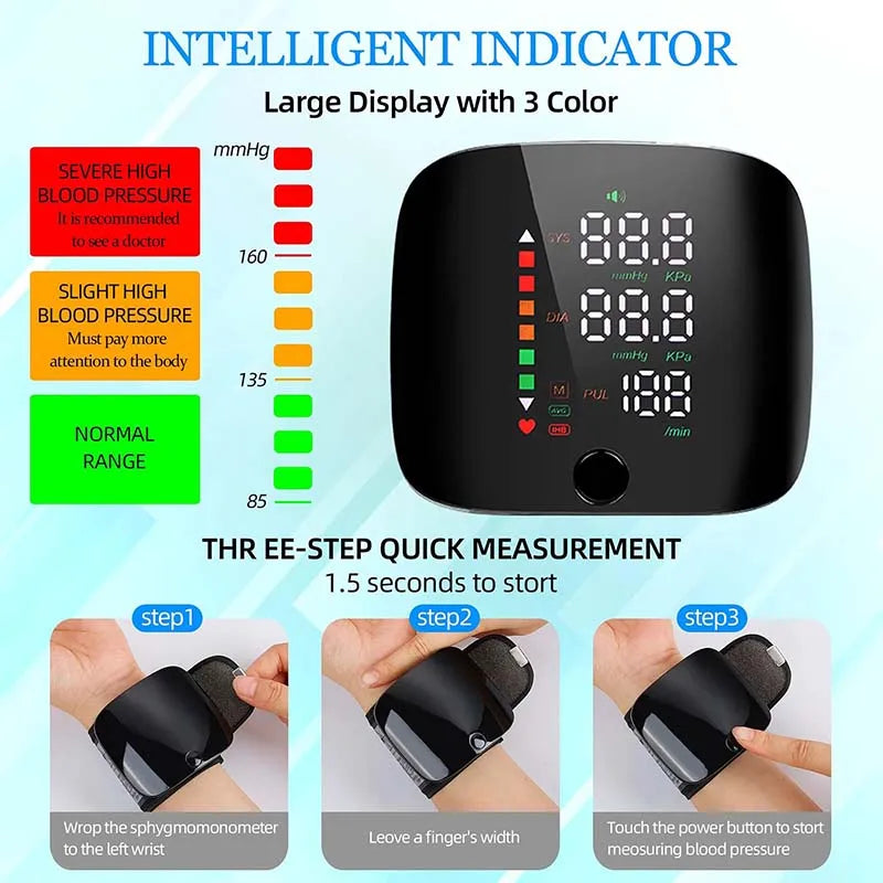 Tensiomètre Bras Tactile LED Rechargeable Vocal 5 Langues – CLEVI Paris