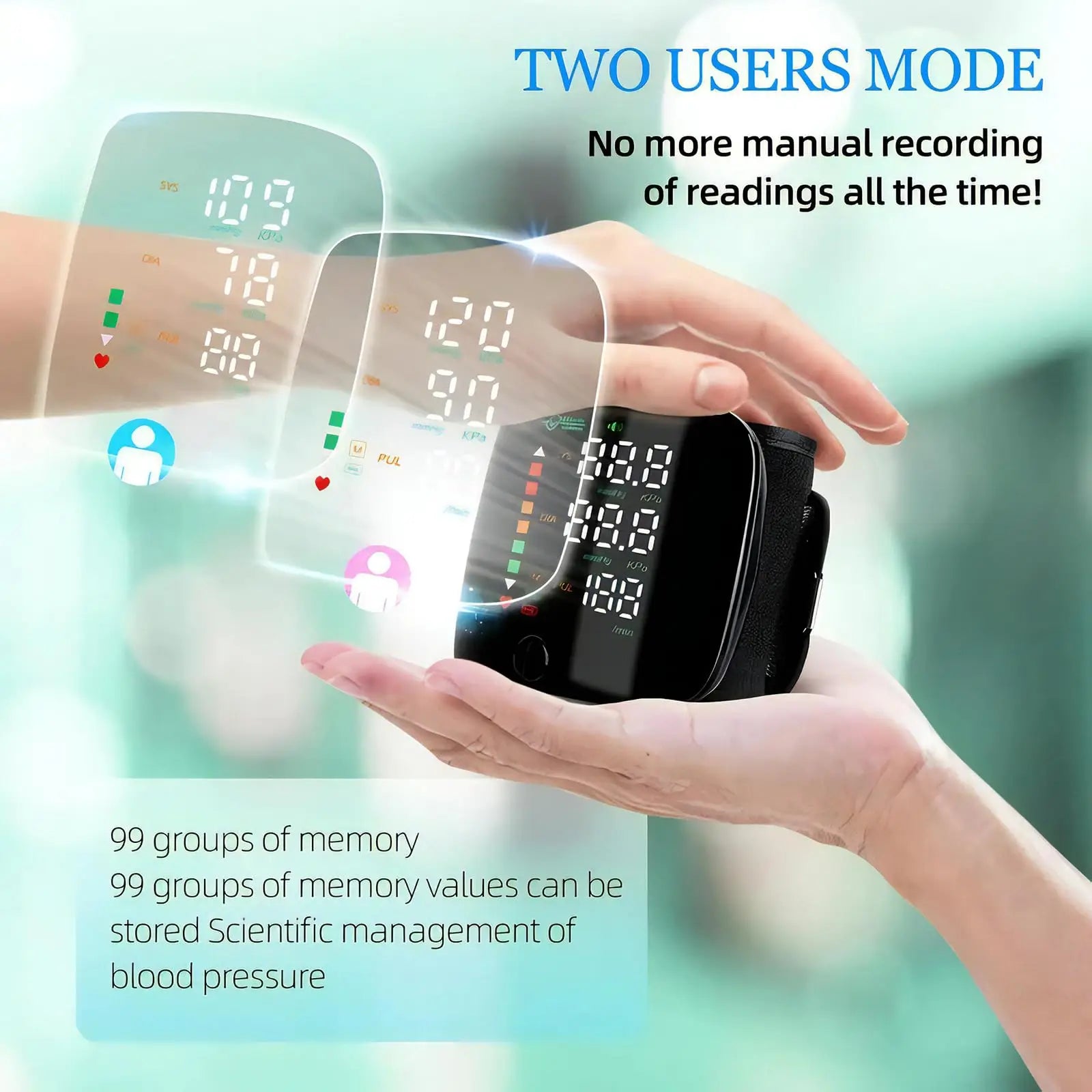 Tensiomètre Bras Tactile LED Rechargeable Vocal 5 Langues – CLEVI Paris