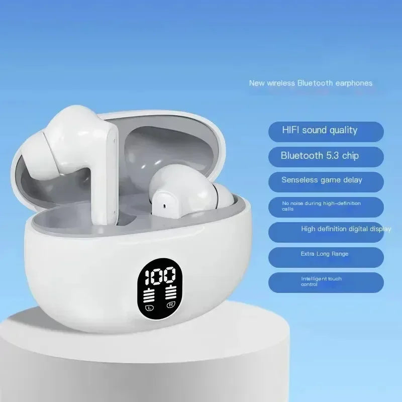 Écouteurs TWS 895B Bluetooth 5.3 ANC NFC HiFi Gaming – CLEVI Paris