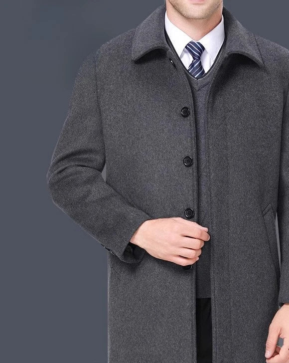 Manteau homme en cachemire et laine – CLEVI Paris