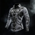 Chemise Homme à Motif Artistique 3D – CLEVI Paris