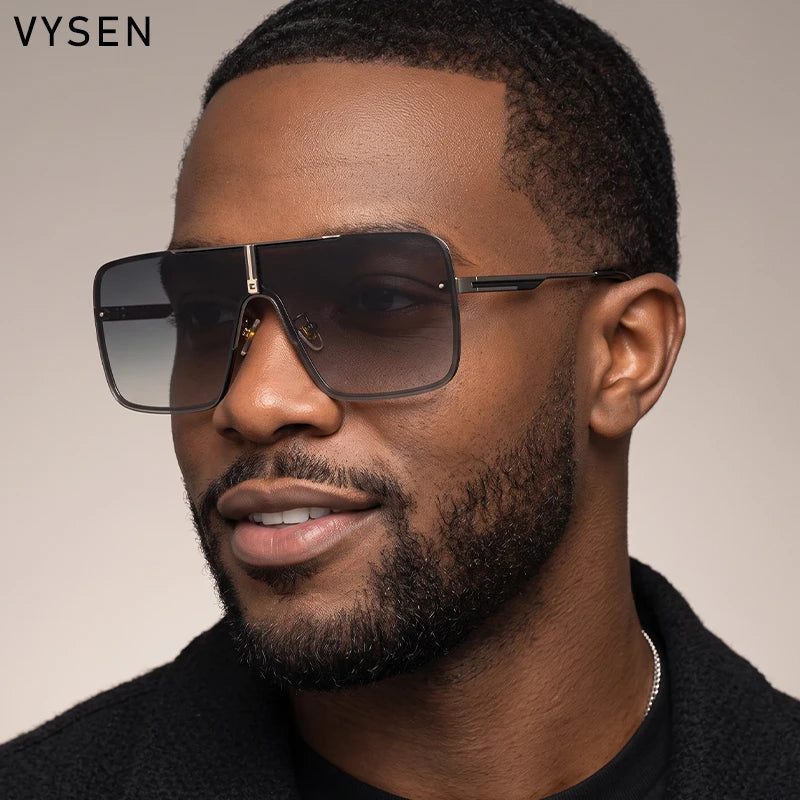 Lunettes homme carrées oversize en alliage – CLEVI Paris