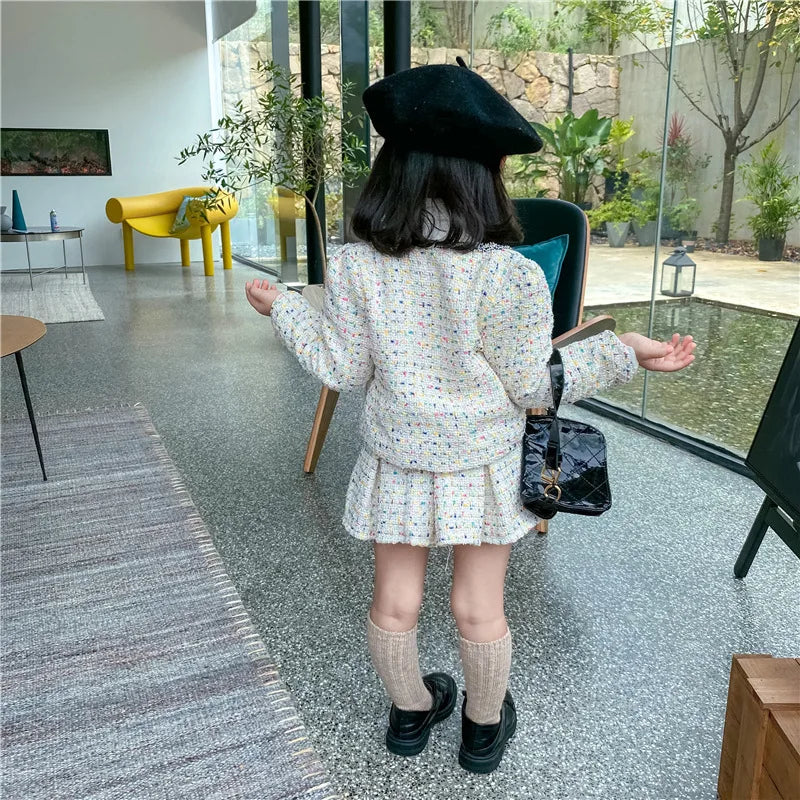 Ensemble fille 2 pièces en coton mi-saison – CLEVI Paris