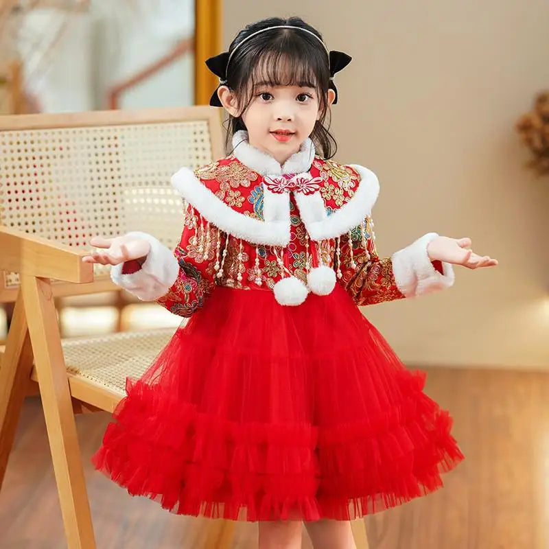 Robe Hanfu fille brodée pour fêtes – CLEVI Paris
