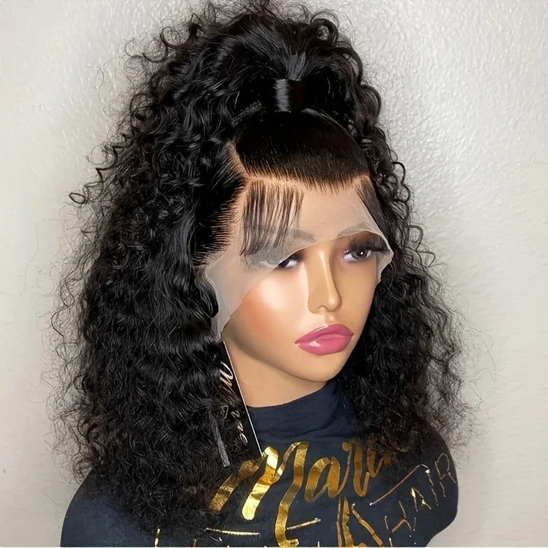 Perruque BOB Deep Wave Lace Front 13x4 HD Glueless Cheveux Humains 6-18 Pouces – CLEVI Paris