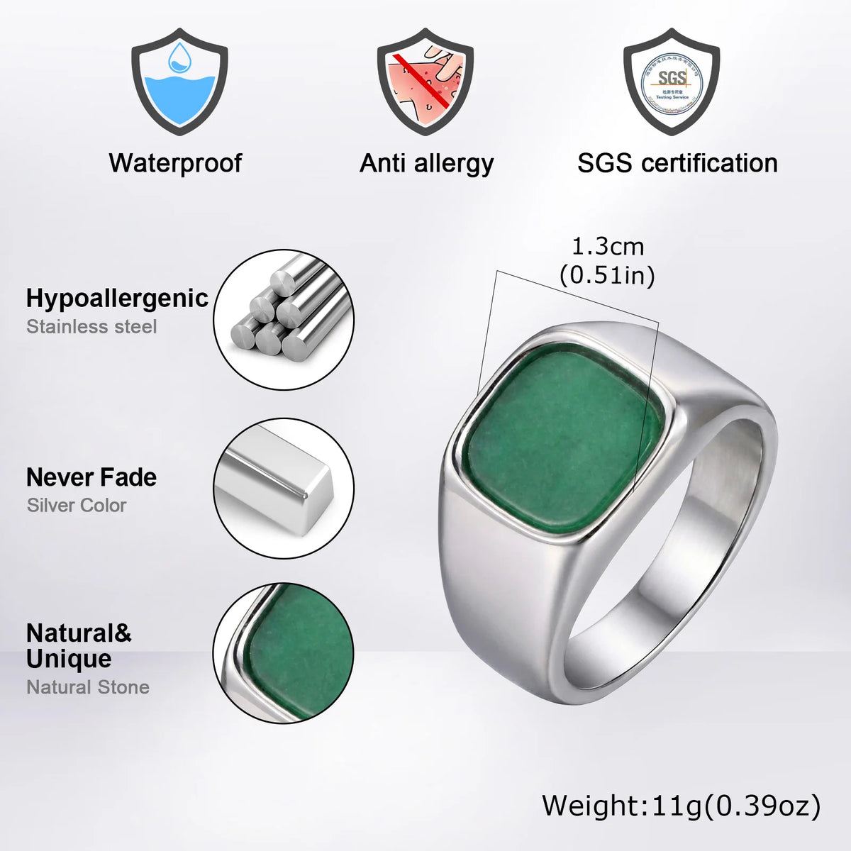 Bague Unisexe en Acier Inoxydable – CLEVI Paris