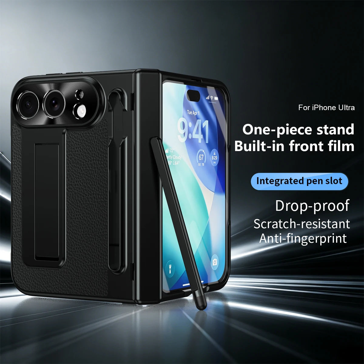 Coque iPhone Duo avec support et stylet – CLEVI Paris