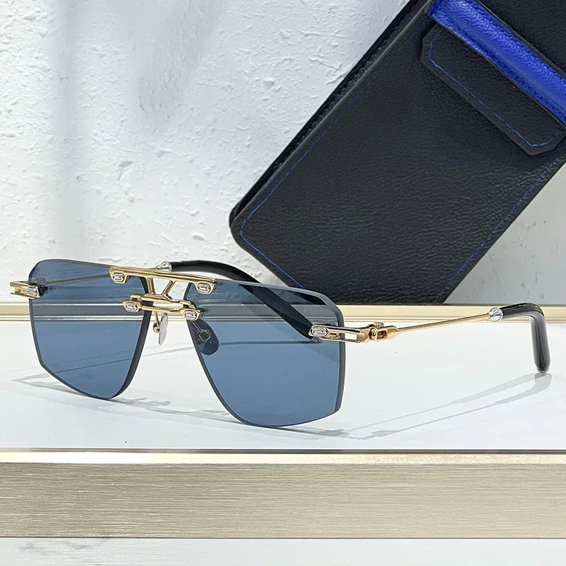 Lunettes de Soleil Sans Monture Alliage UV400 Unisexe – CLEVI Paris