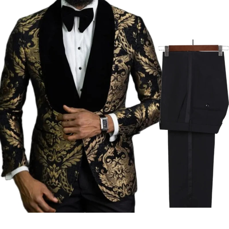 Smoking Homme Mariage Floral – CLEVI Paris