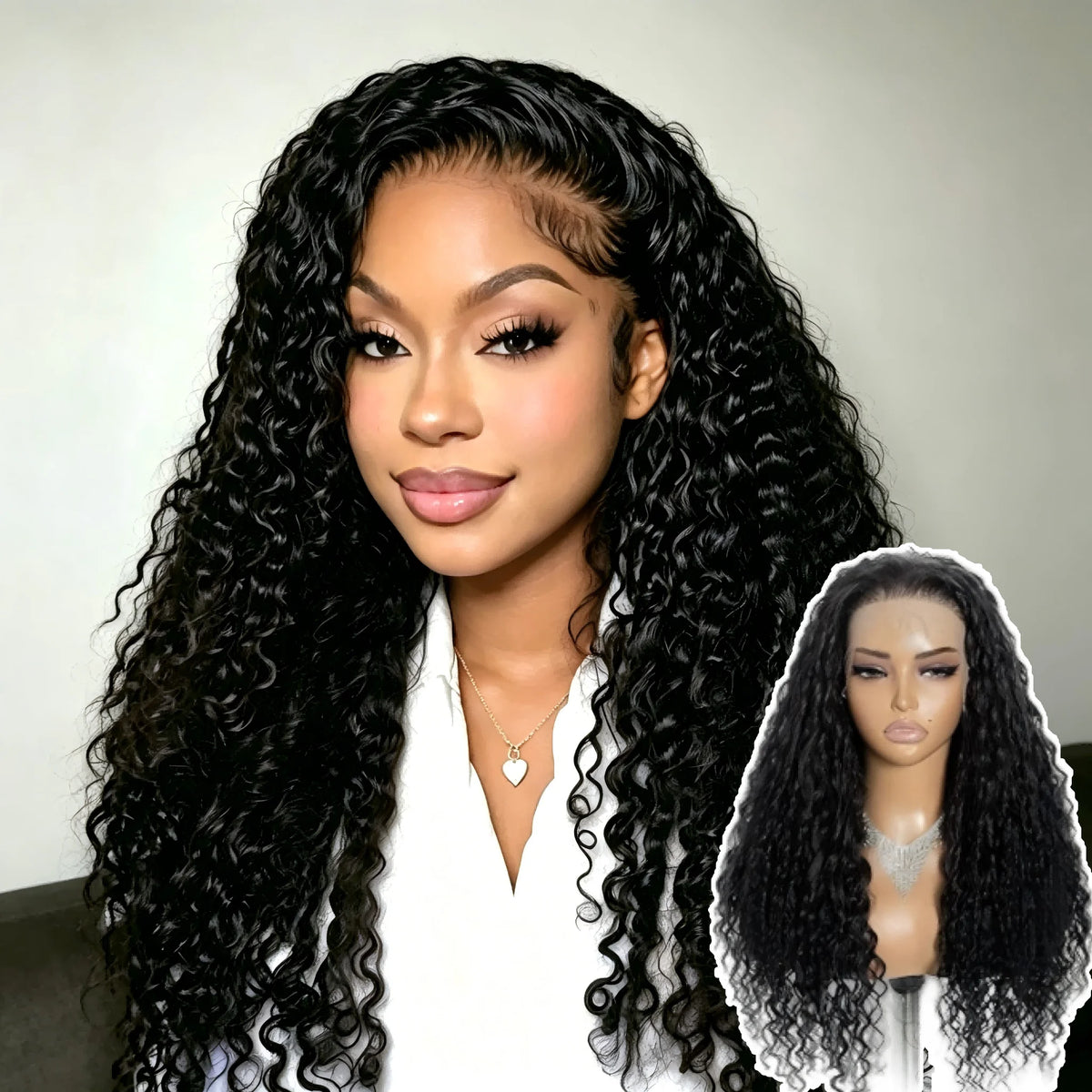 Perruque Lace Front Deep Wave Cheveux Humains – CLEVI Paris