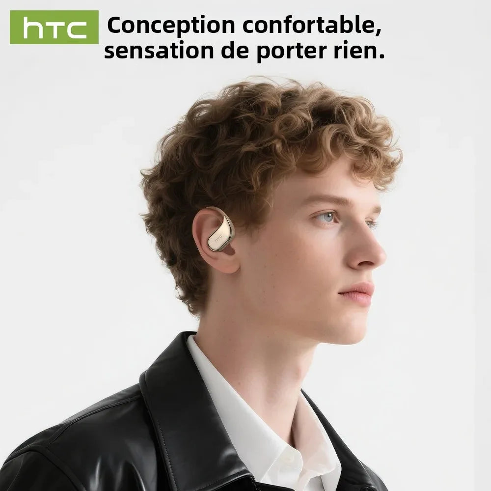 Écouteurs HTC NE39 Open-Ear Bluetooth Traducteur IA Sport – CLEVI Paris