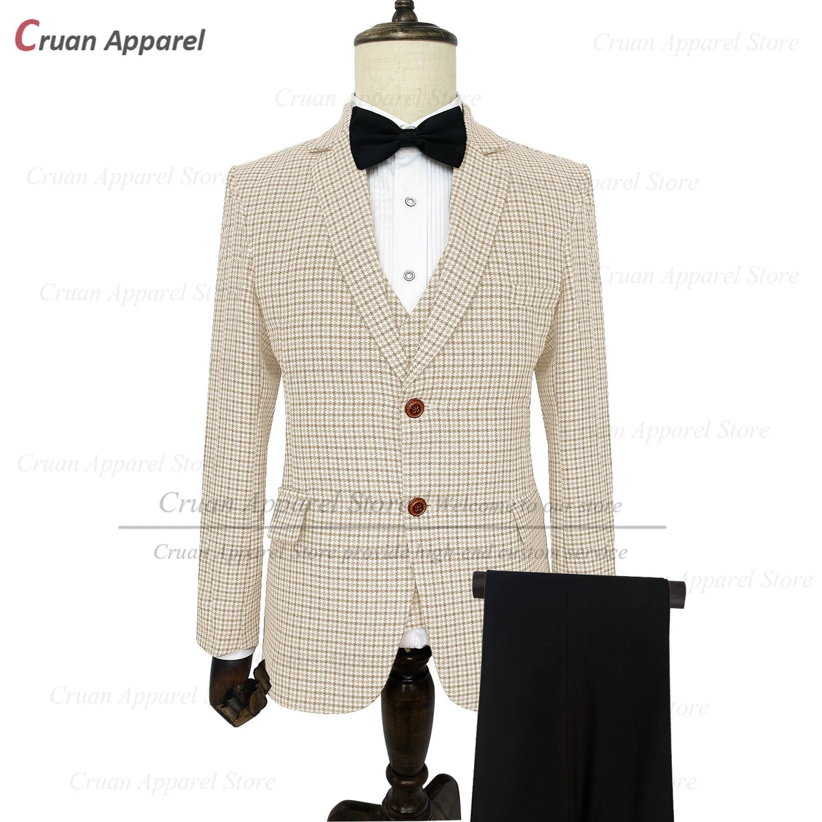 Costume homme 3 pièces à carreaux – CLEVI Paris
