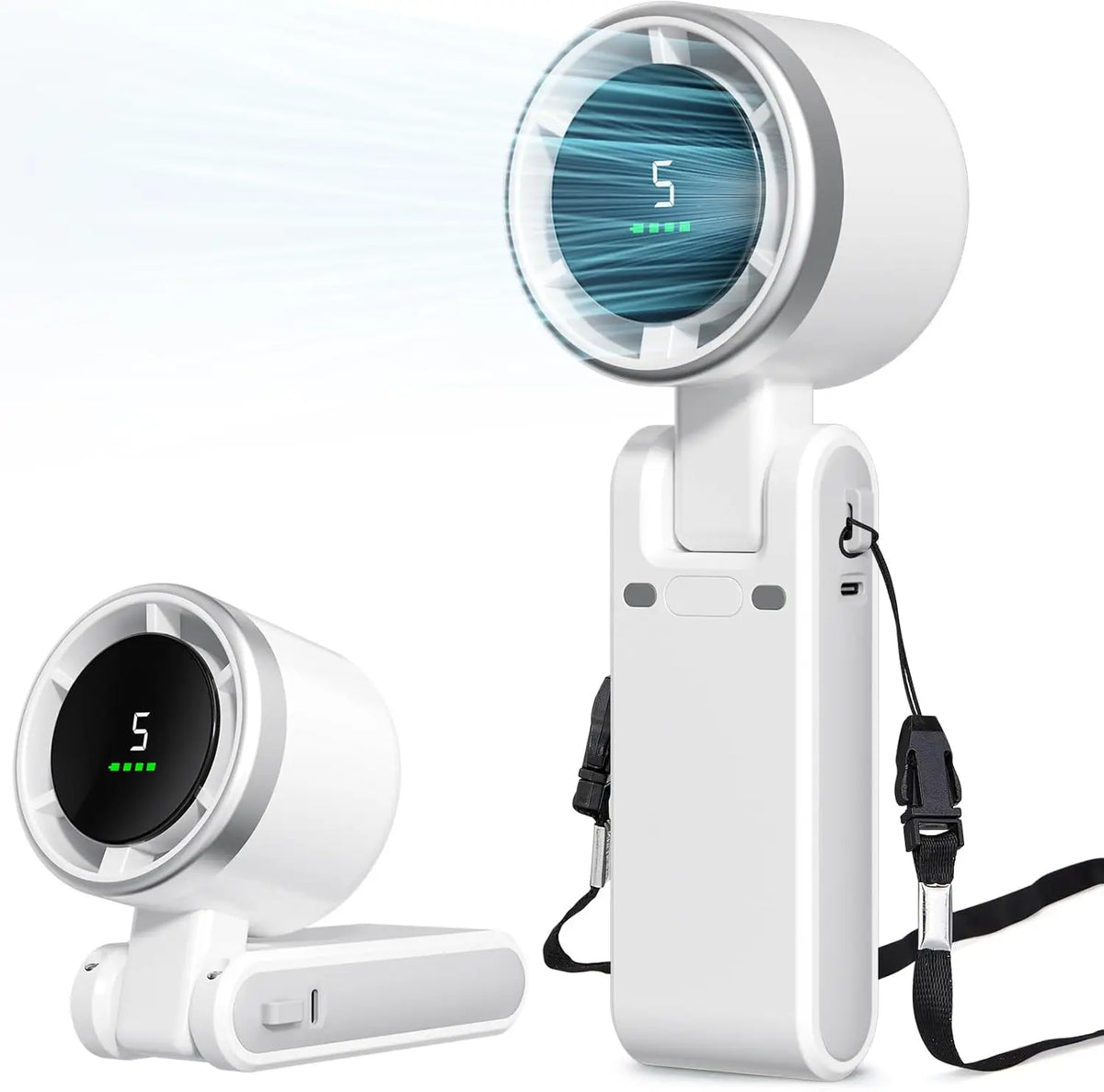 Mini ventilateur turbo pliable rechargeable USB-C – CLEVI Paris
