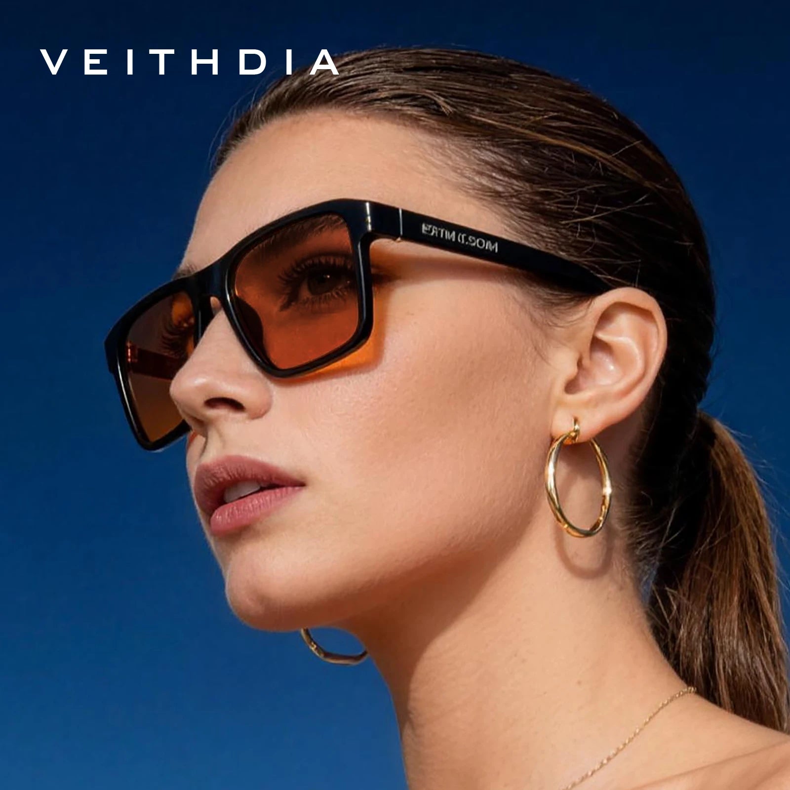 Lunettes de Soleil Polarisées Carrées TR-90 – Verres TAC Photochromiques Miroir Anti-Reflets UV400 Sport – CLEVI Paris