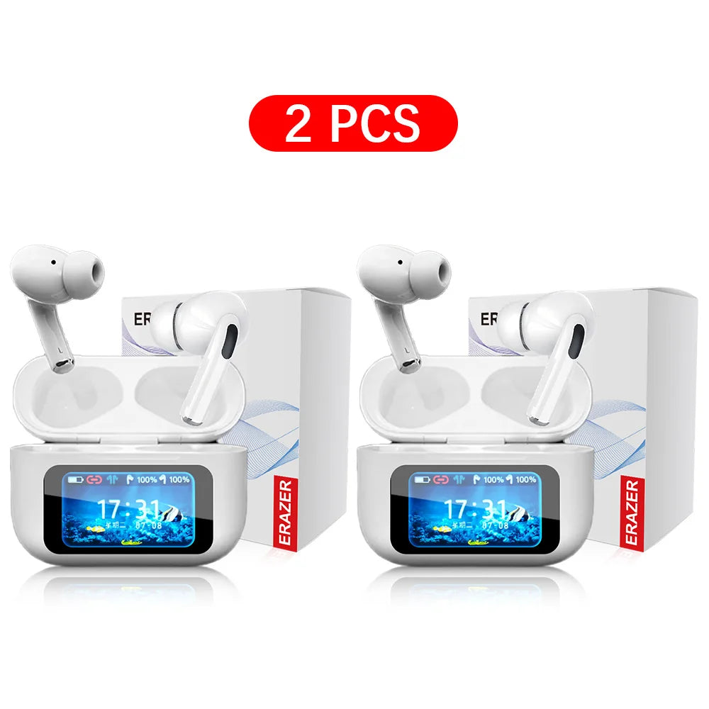 Écouteurs TWS ERAZER ANC Écran LCD Bluetooth 5.0 – CLEVI Paris