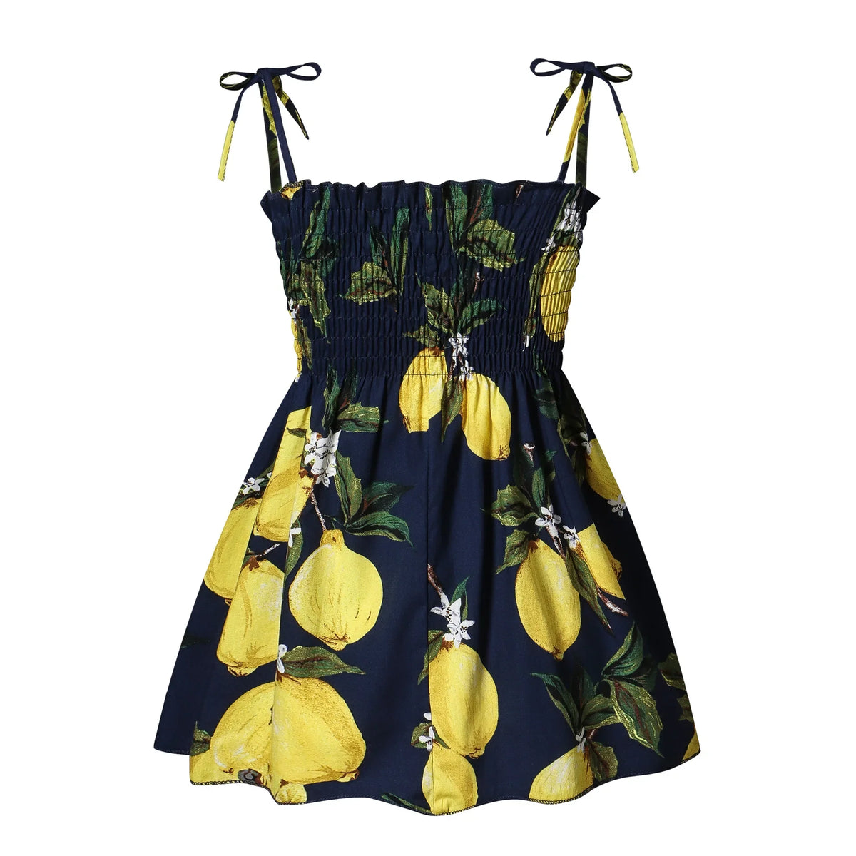 Robe d’été fille à fleurs sans manches – CLEVI Paris