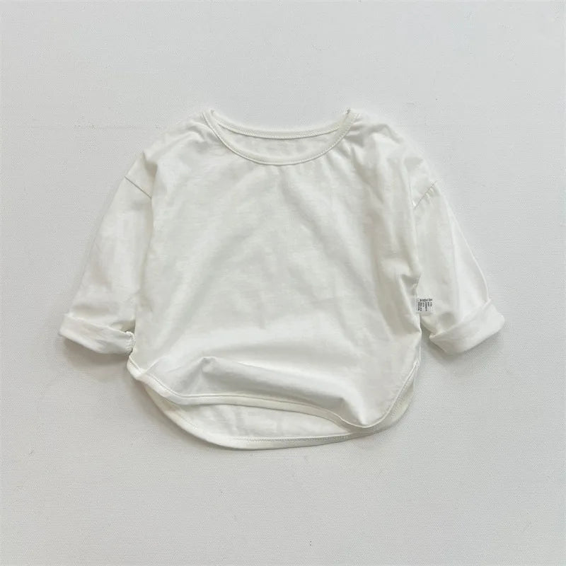 T-shirt enfant coton à manches longues – CLEVI Paris