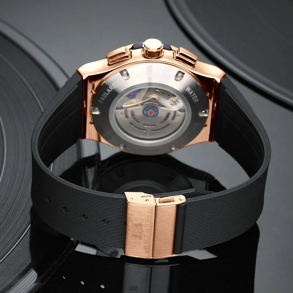 Montre Chronographe Squelette Quartz Homme – CLEVI Paris