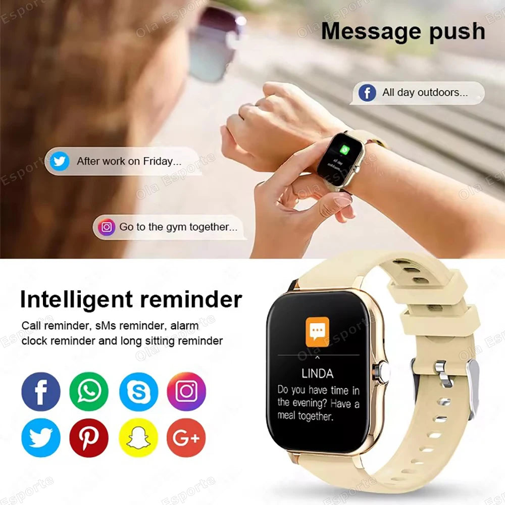 Montre connectée écran 1,83″ Bluetooth – CLEVI Paris
