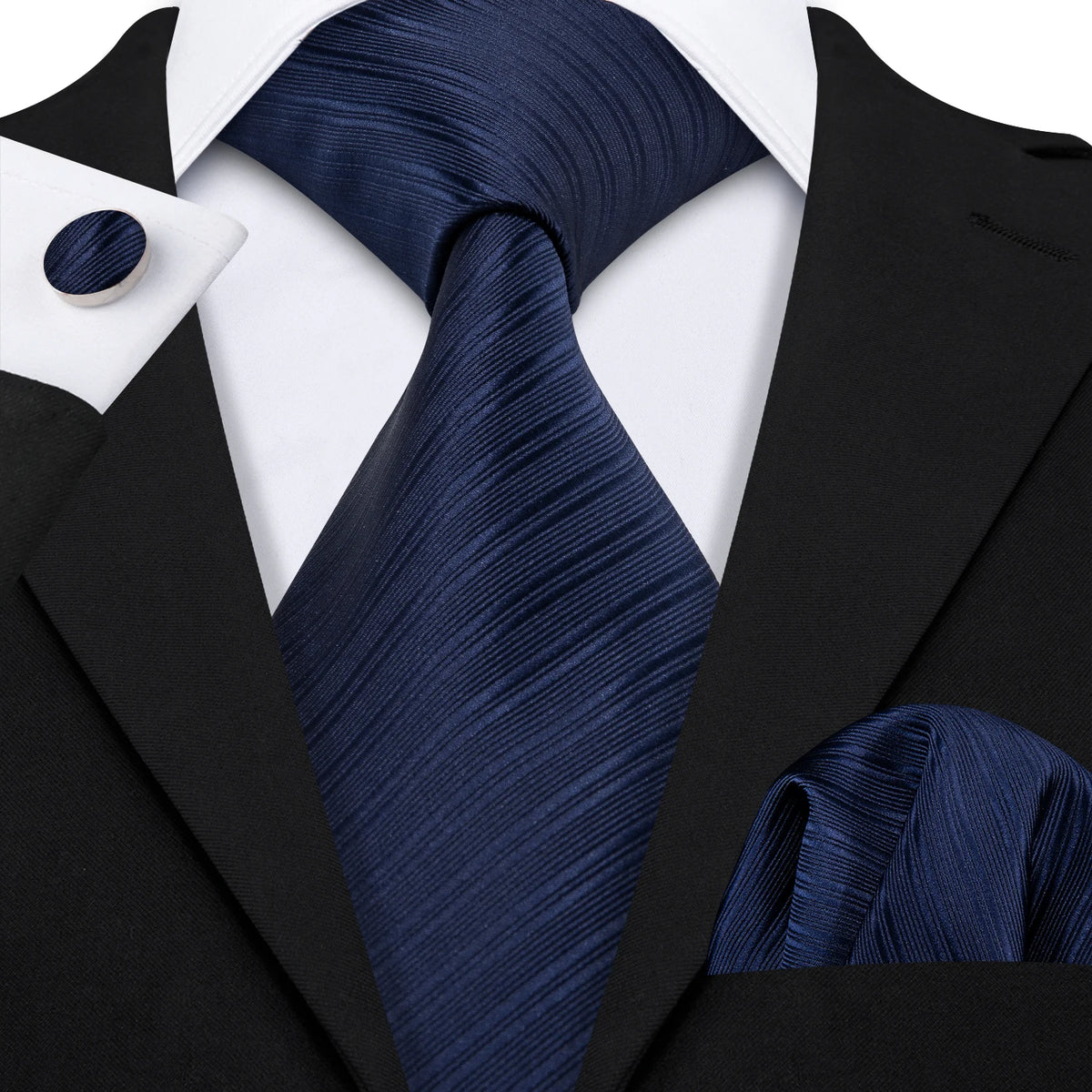 Coffret cravate homme floral, pochette et boutons – CLEVI Paris