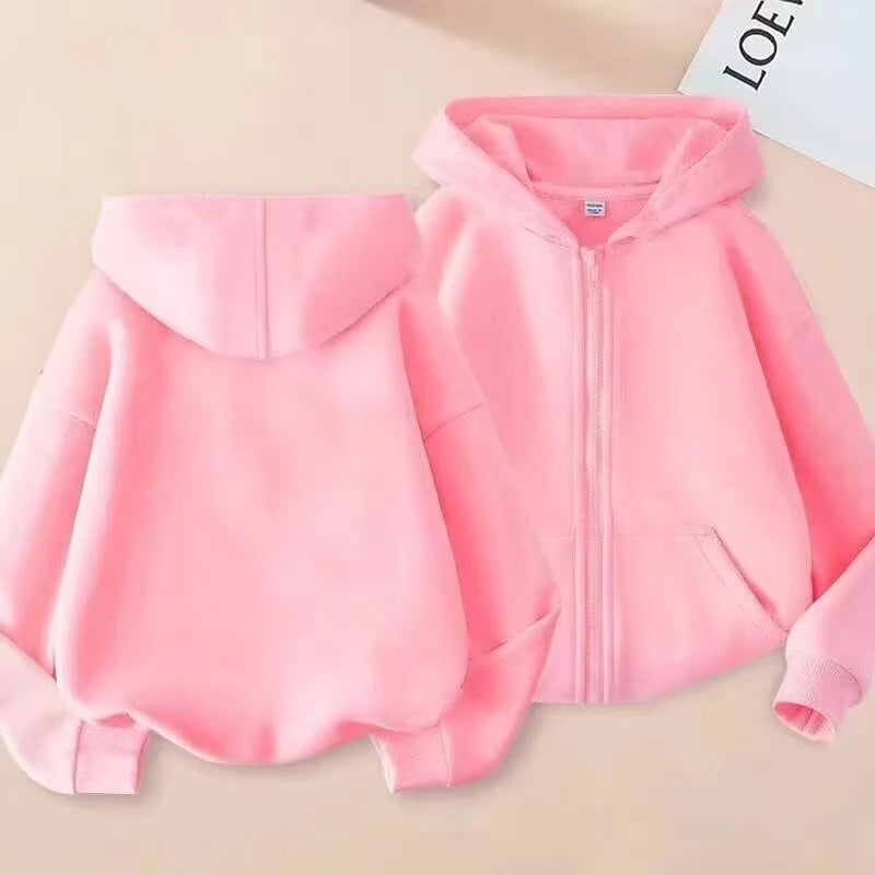 Sweat enfant zippé à capuche unisexe – CLEVI Paris