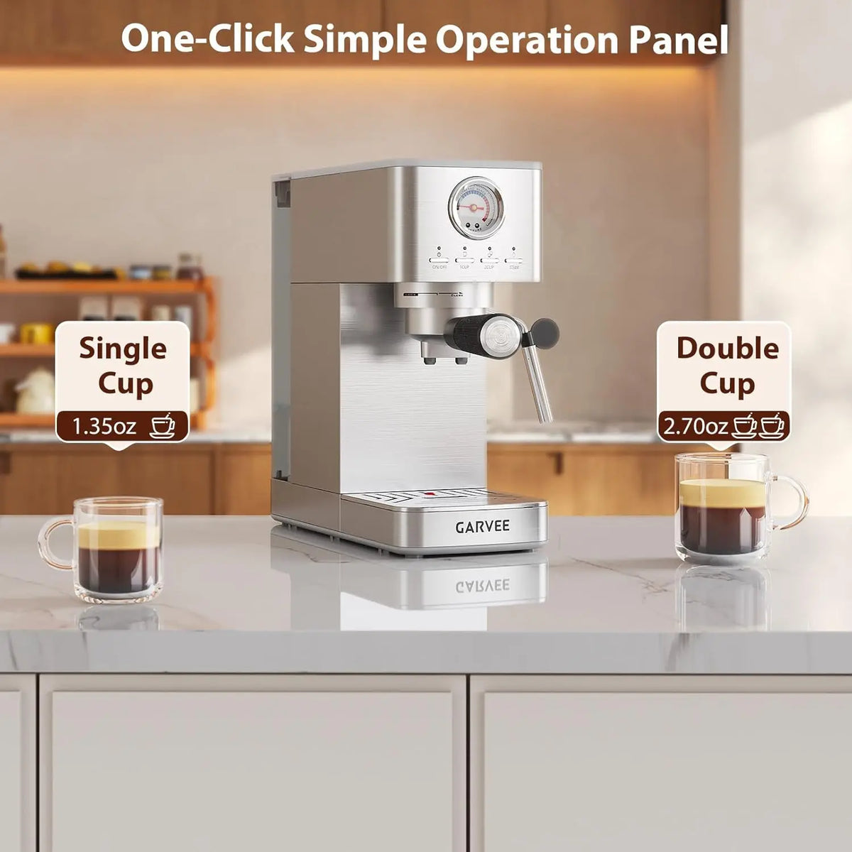 Machine à expresso HiMISS 1300 W avec vapeur – CLEVI Paris