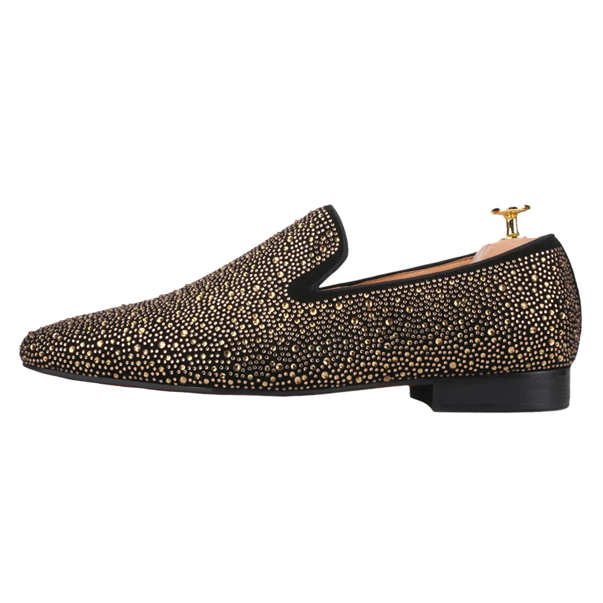 Mocassins Suède Homme Strass Slip-On – CLEVI Paris