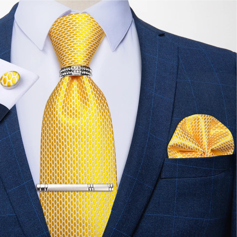 Ensemble cravate et pochette homme à carreaux – CLEVI Paris