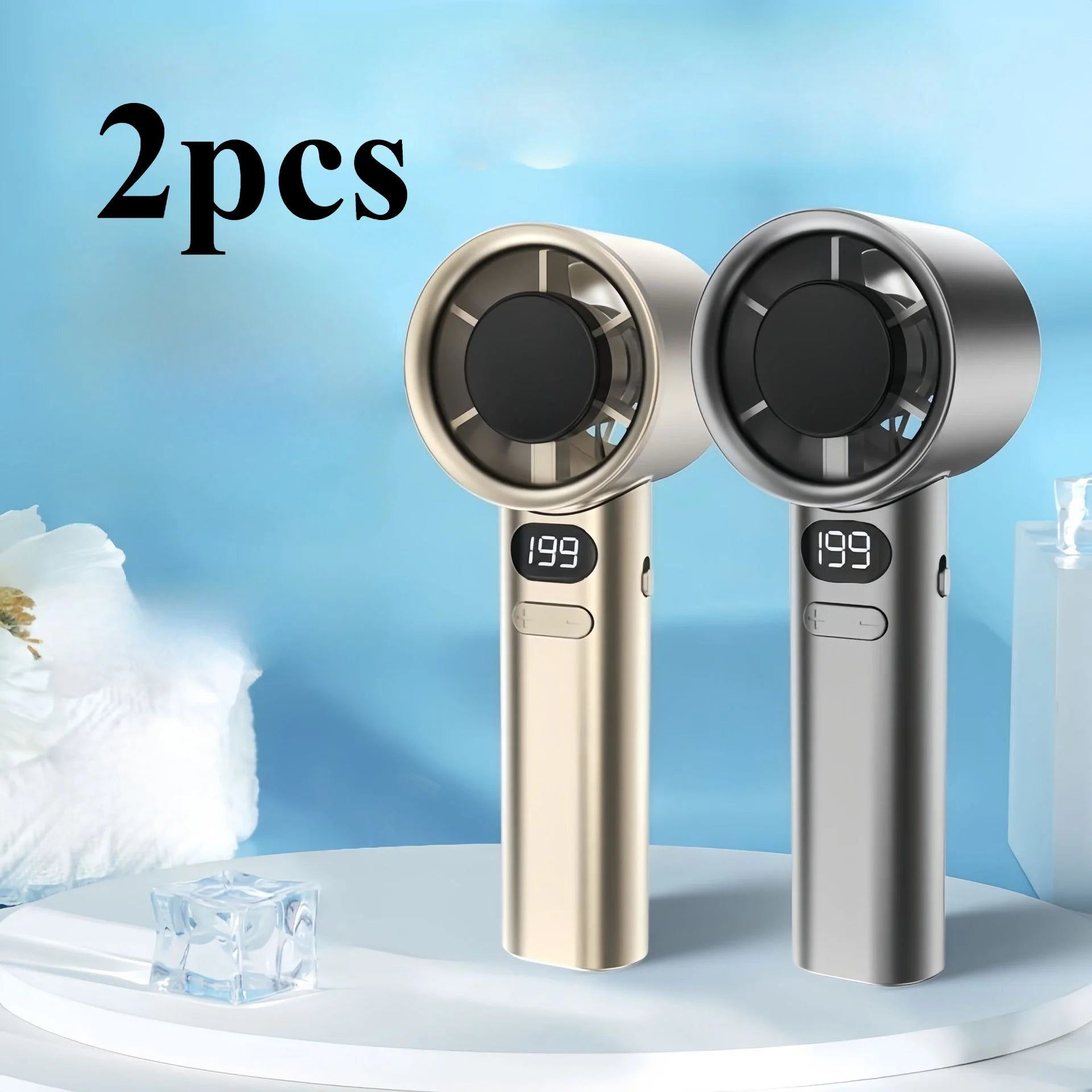 Mini Ventilateur Portable Pliable – Batterie 1800mAh Rechargeable USB Puissant Voyage Été Intérieur Extérieur – CLEVI Paris
