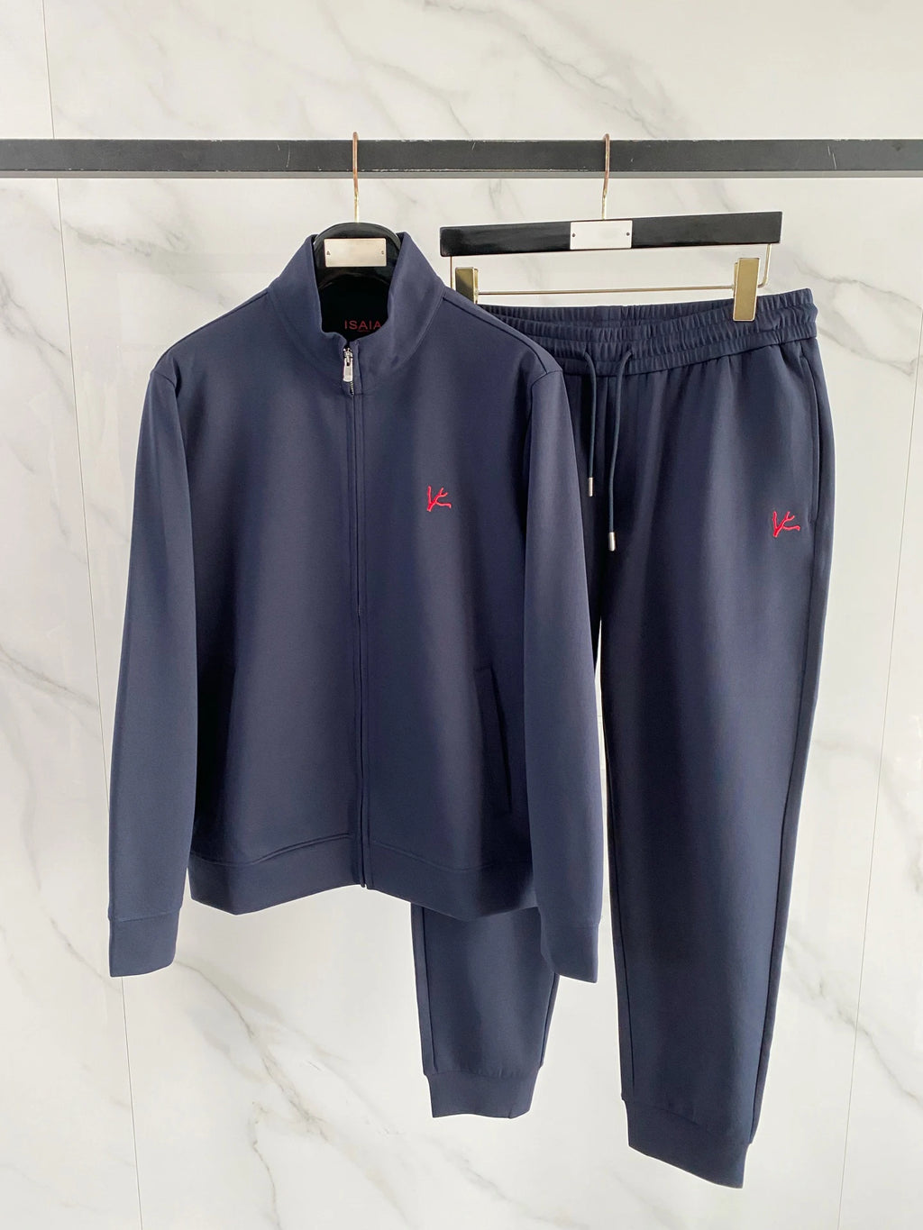 Ensemble homme bleu à capuche et pantalon – CLEVI Paris