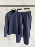 Ensemble homme bleu à capuche et pantalon – CLEVI Paris