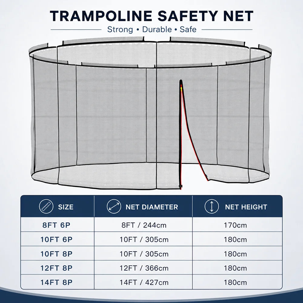Filet de remplacement pour trampoline rond – CLEVI Paris