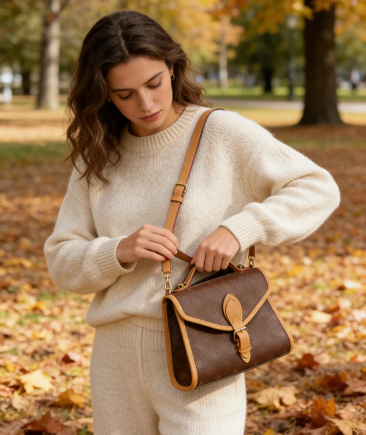 Sac Femme Cuir Véritable Résistant Multi-Port Quotidien – CLEVI Paris