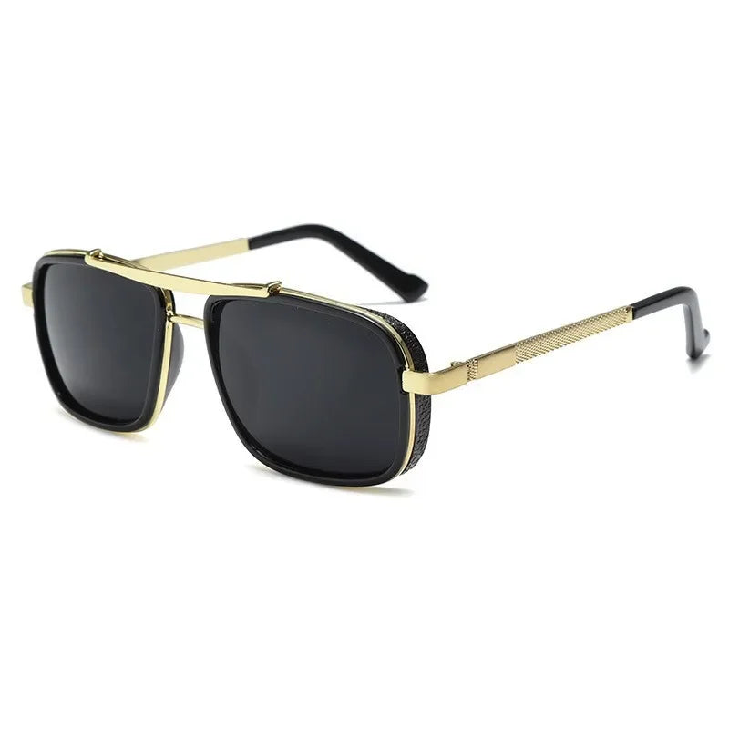 Lunettes unisexes rectangulaires rétro A-01 – CLEVI Paris