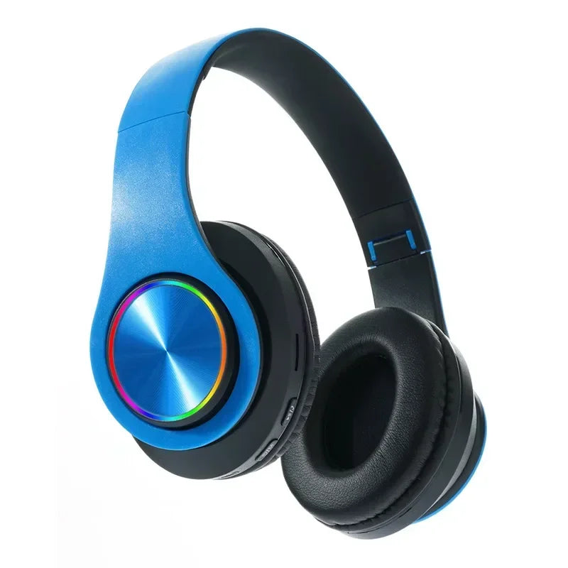 Casque Bluetooth 5.0 LED FM Carte SD Micro Pliable 10h – CLEVI Paris