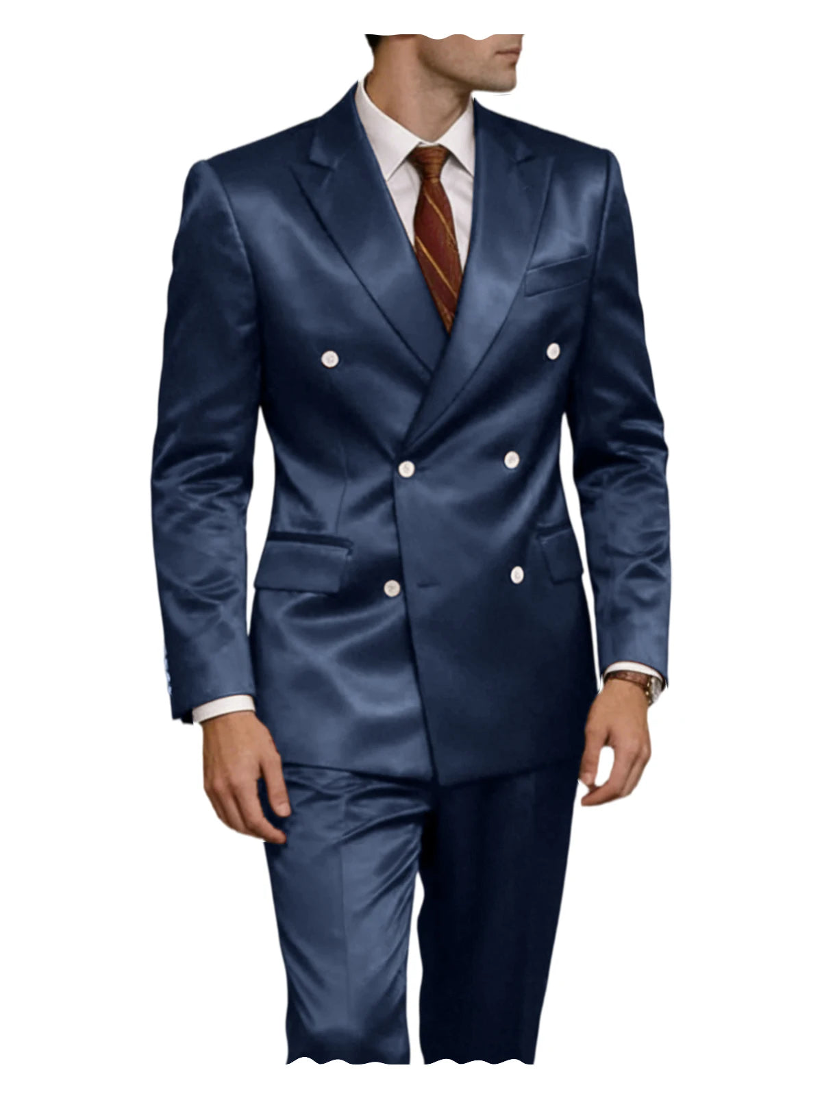 Smoking homme 2 pièces en satin – CLEVI Paris