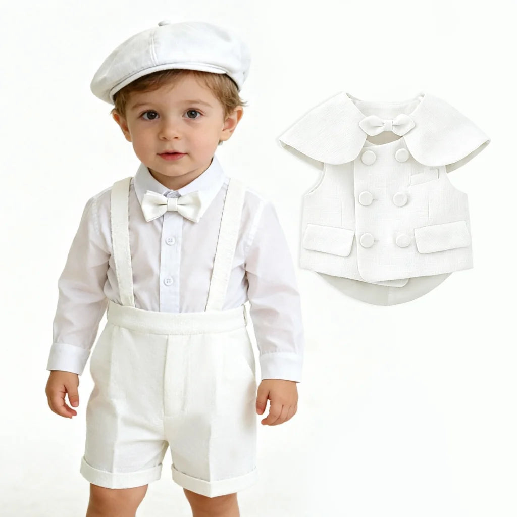 Costume blanc de cérémonie bébé garçon – CLEVI Paris