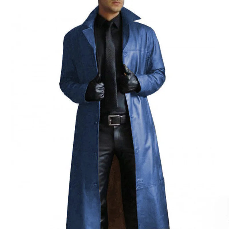 Trench extra-long zippé homme – CLEVI Paris