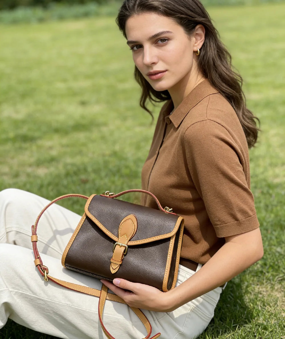 Sac Femme Cuir Véritable Résistant Multi-Port Quotidien – CLEVI Paris