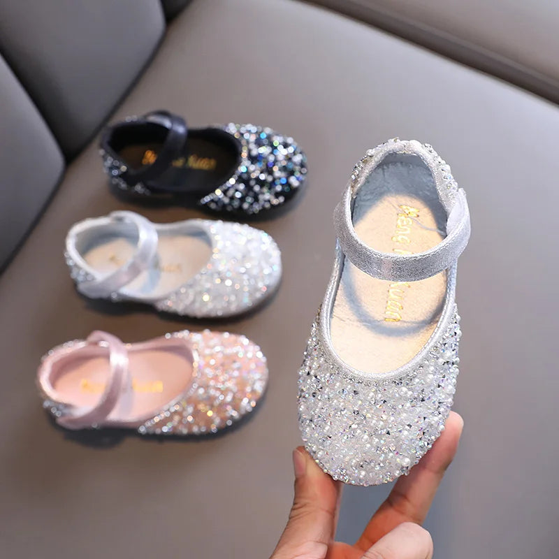 Chaussures fille à nœud, perles et strass – CLEVI Paris