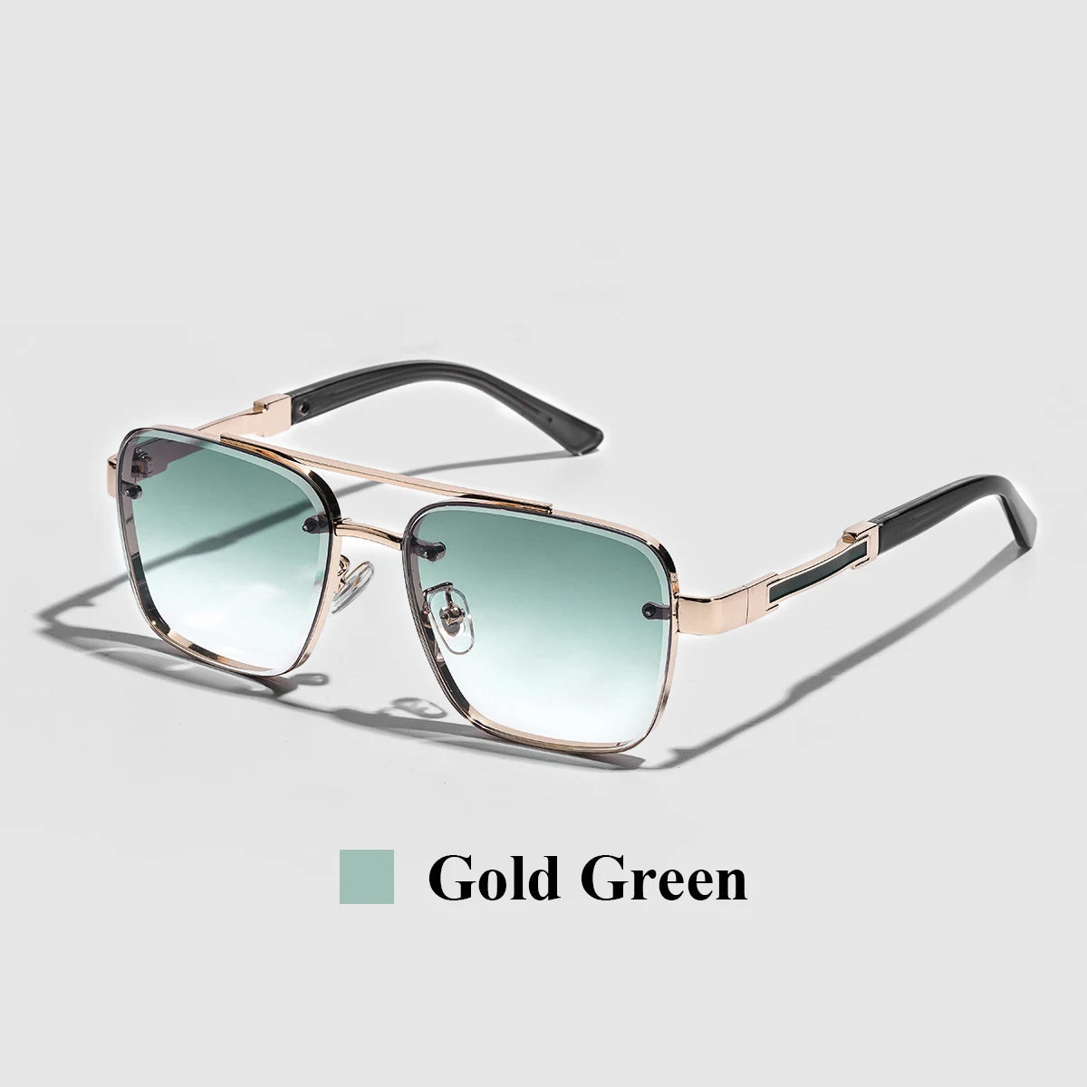 Lunettes de Soleil Carrées Cuivre Dégradé UV400 Luxe Homme – CLEVI Paris
