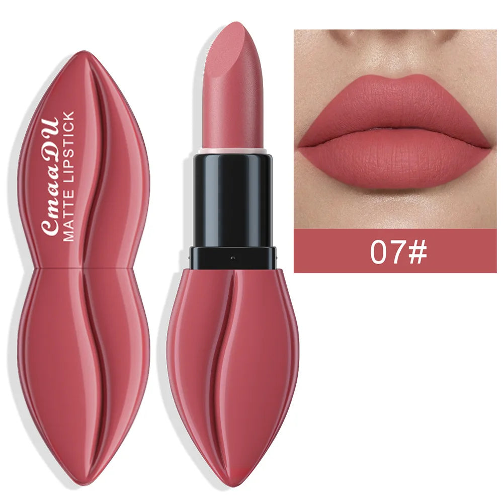 Rouge à Lèvres Mat Waterproof Longue Tenue — Velvet Nude & Pigmenté – CLEVI Paris