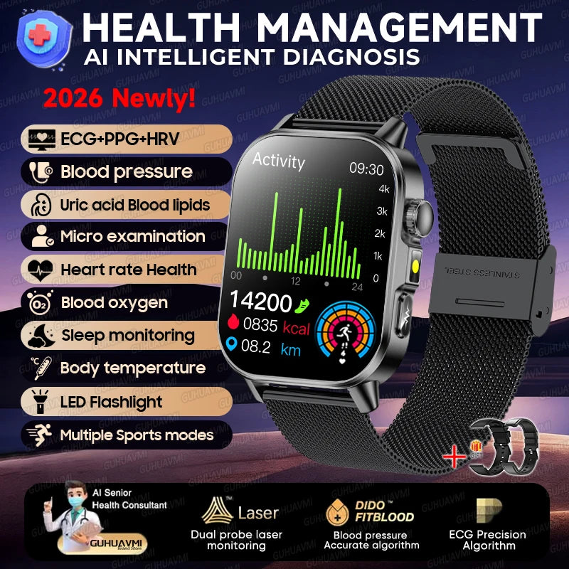 Montre connectée ET571 AMOLED 2″ – CLEVI Paris