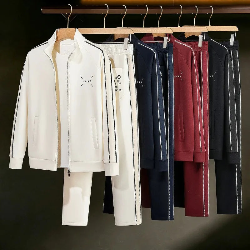 Survêtement homme Minglu brodé à col montant – CLEVI Paris