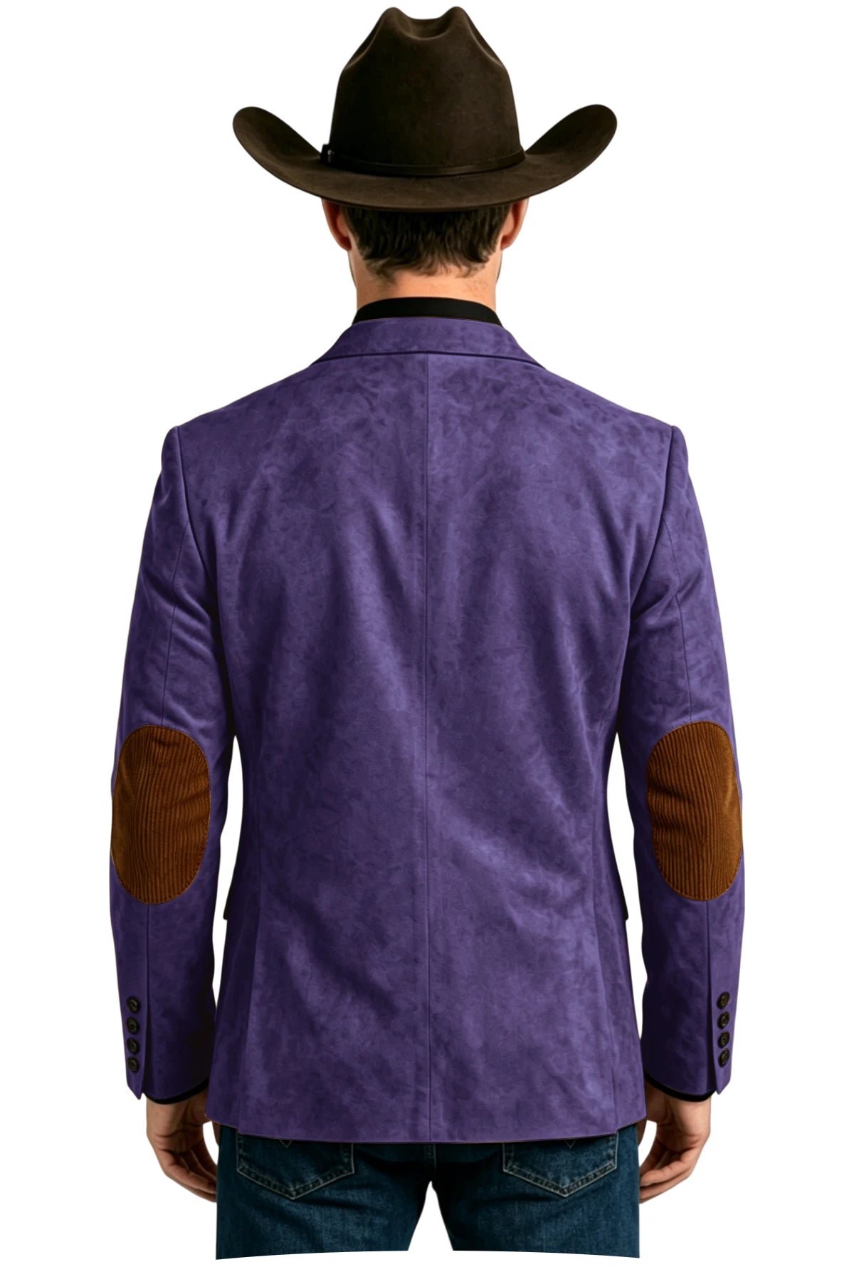 Blazer homme effet daim style western – CLEVI Paris