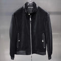 Blouson homme aspect velours à col montant – CLEVI Paris
