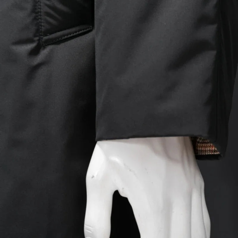 Manteau long homme en duvet de canard – CLEVI Paris